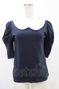 MILK / ロングパフTee  ネイビー H-25-08-20-1049-ML-TO-KB-ZH