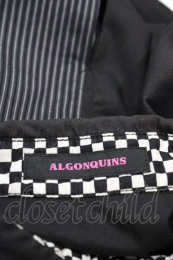 画像3: ALGONQUINS / 切替半袖シャツ  黒 H-25-08-20-1051-AL-BL-KB-ZH