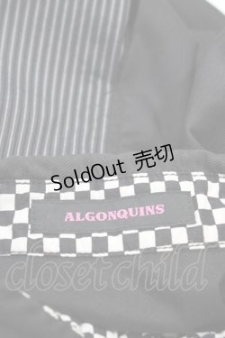 画像3: ALGONQUINS / 切替半袖シャツ  黒 H-25-08-20-1051-AL-BL-KB-ZH