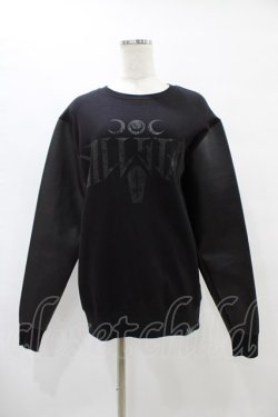 画像1: KILL STAR / レザースリーブトップス S ブラック H-25-08-20-1056-SL-TO-KB-ZH