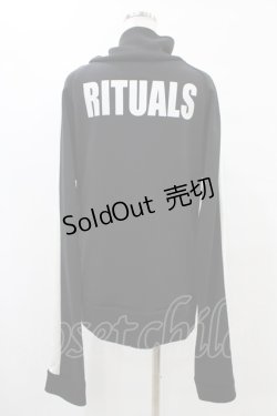 画像2: Rituals / ロングスリーブジャージトップス  黒×白 H-25-08-20-1058-GO-TO-KB-ZH