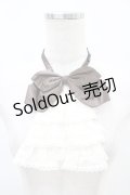 PUTUMAYO / ジャボ付リボン  茶×オフ H-25-08-20-1010-PT-ZA-KB-ZH
