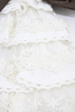 画像3: PUTUMAYO / ジャボ付リボン  茶×オフ H-25-08-20-1010-PT-ZA-KB-ZH