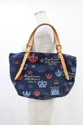Jane Marple / Royal Crownのトートバッグ  ネイビー H-25-08-20-1012-JM-BG-KB-ZH