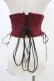 画像2: ATELIER PIERROT / Decay Gauze Corset  ワイン H-25-08-20-1014-EL-TO-KB-ZH (2)