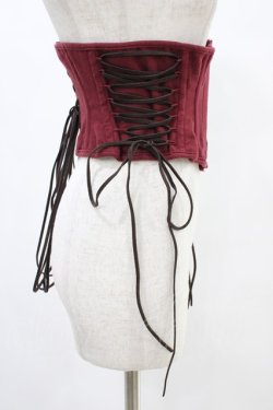 画像3: ATELIER PIERROT / Decay Gauze Corset  ワイン H-25-08-20-1014-EL-TO-KB-ZH
