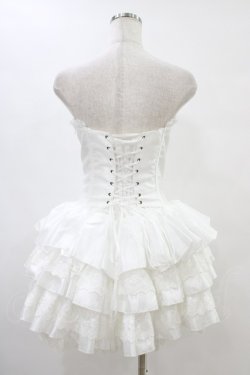 画像2: ATELIER PIERROT / ミニコルセットワンピース  ホワイト H-25-08-20-1019-EL-OP-KB-ZH