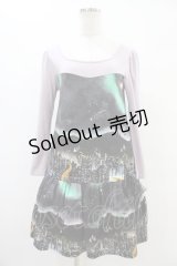MILK / Aurora cityワンピース  オーロラ×ラベンダーピンク H-25-08-20-1029-ML-OP-KB-ZH