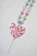 Angelic Pretty / POP Heartロリポップネックレス  レッド H-25-08-20-070-AP-AC-NS-ZH