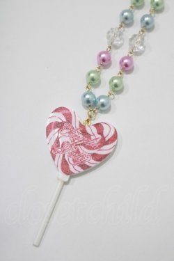 画像1: Angelic Pretty / POP Heartロリポップネックレス  レッド H-25-08-20-070-AP-AC-NS-ZH