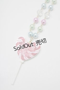 画像1: Angelic Pretty / POP Heartロリポップネックレス  レッド H-25-08-20-070-AP-AC-NS-ZH