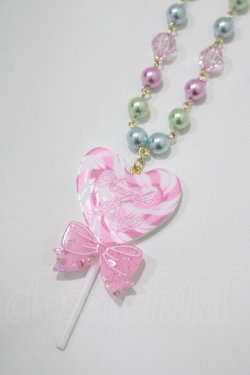 画像1: Angelic Pretty / POP Heartロリポップネックレス  ピンク H-25-08-20-071-AP-AC-NS-ZH