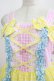 画像4: Angelic Pretty / ギンガム配色肩リボンジャンパースカート Free ピンク/イエロー/サックス H-25-08-20-075-AP-OP-NS-ZH (4)