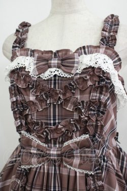 画像4: Angelic Pretty / タータンチェックDreaming Girlジャンパースカート Free ブラウン H-25-08-20-005-AP-OP-NS-ZH