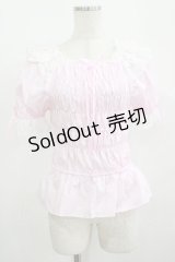 Angelic Pretty / シャーリングオフショルダーブラウス Free ダークピンク H-25-08-20-078-AP-BL-NS-ZH