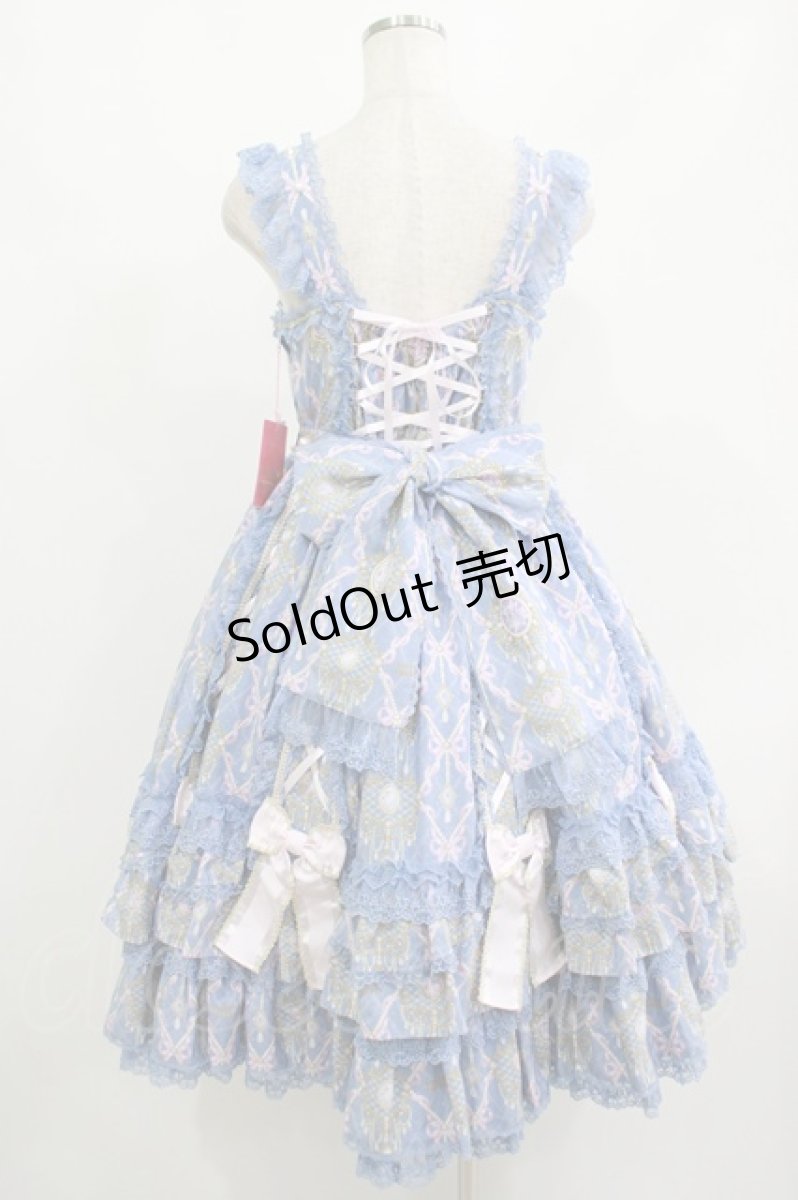 画像3: Angelic Pretty / Romantic Jewelryジャンパースカート Free ブルー H-25-08-20-006-AP-OP-NS-ZH (3)