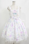 Angelic Pretty / Fluffy Puff Bunnyジャンパースカート Free オフ H-25-08-20-008-AP-OP-NS-ZH