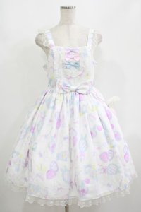 Angelic Pretty / Fluffy Puff Bunnyジャンパースカート Free オフ H-25-08-20-008-AP-OP-NS-ZH