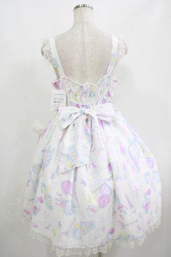 画像3: Angelic Pretty / Fluffy Puff Bunnyジャンパースカート Free オフ H-25-08-20-008-AP-OP-NS-ZH