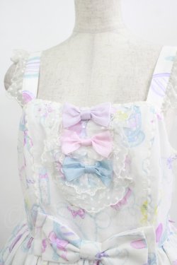 画像5: Angelic Pretty / Fluffy Puff Bunnyジャンパースカート Free オフ H-25-08-20-008-AP-OP-NS-ZH