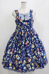 Angelic Pretty / Happy Park Carnivalジャンパースカート Free ネイビー H-25-08-20-009-AP-OP-NS-ZH