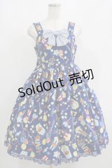 Angelic Pretty / Happy Park Carnivalジャンパースカート Free ネイビー H-25-08-20-009-AP-OP-NS-ZH