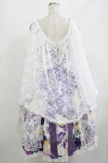 画像3: metamorphose / 【プラスサイズ】フラワーレースリボンドレス プラスサイズ ラベンダー H-25-08-20-010-ME-OP-NS-ZH (3)