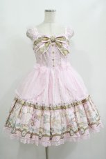 画像1: Angelic Pretty / Day Dream Carnivalティアードジャンパースカート Free ピンク H-25-08-20-011-AP-OP-NS-ZH (1)