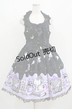 画像1: Angelic Pretty / Magical Milk Catsジャンパースカート Free ブラック H-25-08-20-002-AP-OP-NS-ZH