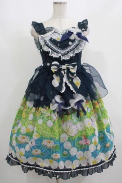 画像1: BABY,THE STARS SHINE BRIGHT / Thumbelina Fairy Tale〜未来への旅立ち〜柄ペタルエプロンジャンパースカート Free ネイビー H-25-08-20-012-BA-OP-NS-ZH