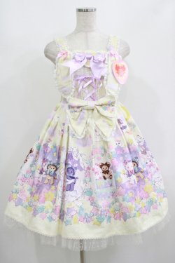 画像1: BABY,THE STARS SHINE BRIGHT / くみゃちゃんのKiraKira Sweets Halloween柄ジャンパースカートII Free レモン H-25-08-20-013-BA-OP-NS-ZH