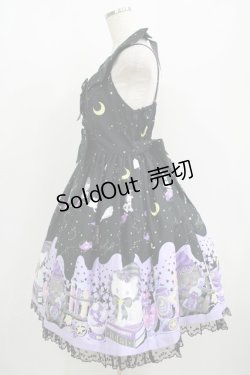 画像2: Angelic Pretty / Magical Milk Catsジャンパースカート Free ブラック H-25-08-20-002-AP-OP-NS-ZH
