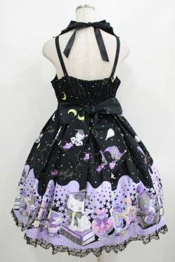 画像3: Angelic Pretty / Magical Milk Catsジャンパースカート Free ブラック H-25-08-20-002-AP-OP-NS-ZH