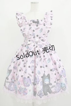 画像1: Angelic Pretty / Happy Treat Partyジャンパースカート Free ピンク H-25-08-20-016-AP-OP-NS-ZH