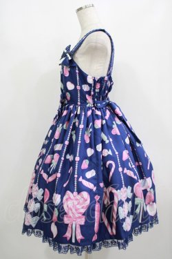 画像2: Angelic Pretty / Candy Ornamentジャンパースカート Free ネイビー H-25-08-20-017-AP-OP-NS-ZH