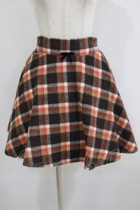 Ank Rouge / チェックスカート M ブラウン H-25-08-21-028-CA-SK-NS-ZT494