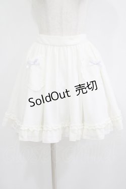 画像1: Ank Rouge / ハートポッケフリルスカート M オフ H-25-08-21-031-CA-SK-NS-ZH