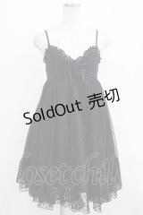 axes femme POETIQUE / レーシーキャミワンピース M ブラック H-25-08-21-045-AX-OP-NS-ZH