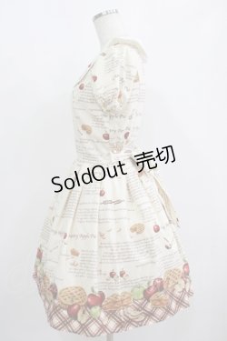 画像2: Secret Honey / アップルパイ柄ワンピース Free 生成り H-25-08-21-005-CA-OP-NS-ZH