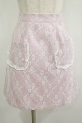 Ank Rouge / レーススカート M ピンク H-25-08-21-046-CA-SK-NS-ZH