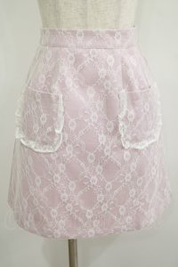 Ank Rouge / レーススカート M ピンク H-25-08-21-046-CA-SK-NS-ZH
