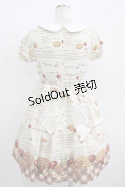 画像3: Secret Honey / アップルパイ柄ワンピース Free 生成り H-25-08-21-005-CA-OP-NS-ZH