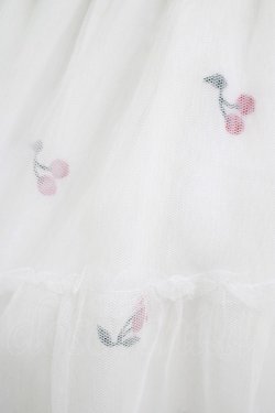 画像4: LIZ LISA / チェリー柄チュールスカート Free シロ H-25-08-21-048-LO-SK-NS-ZH