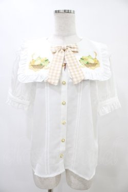 画像1: Amavel / Fruits Panierブラウス Free オフ/イエロー H-25-08-21-1042-CA-BL-NS-ZH