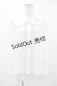 Ank Rouge / マイスウィートピアノコラボブラウス M オフ H-25-08-21-1045-CA-BL-NS-ZH