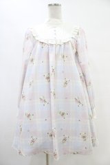 Ank Rouge / パステルBearヨーク切替ワンピース Free ピンク/サックス H-25-08-21-1005-CA-OP-NS-ZH