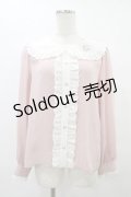 Ank Rouge / マイスウィートピアノコラボブラウス M ピンク H-25-08-21-1051-CA-BL-NS-ZH