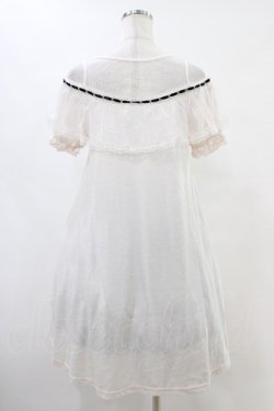画像2: Ank Rouge / チュール切り替え肩開きワンピース M ピンク H-25-08-21-1009-CA-OP-NS-ZH