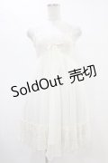 axes femme POETIQUE / レーシーキャミワンピース M 生成り H-25-08-21-1010-AX-OP-NS-ZH