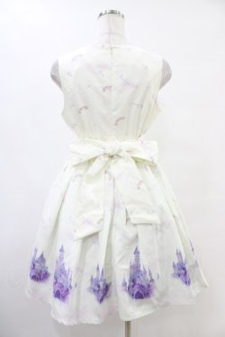 画像2: Ank Rouge / DreamingCastleリボンスピンドルジャンパースカート M オフ H-25-08-21-1011-CA-OP-NS-ZH